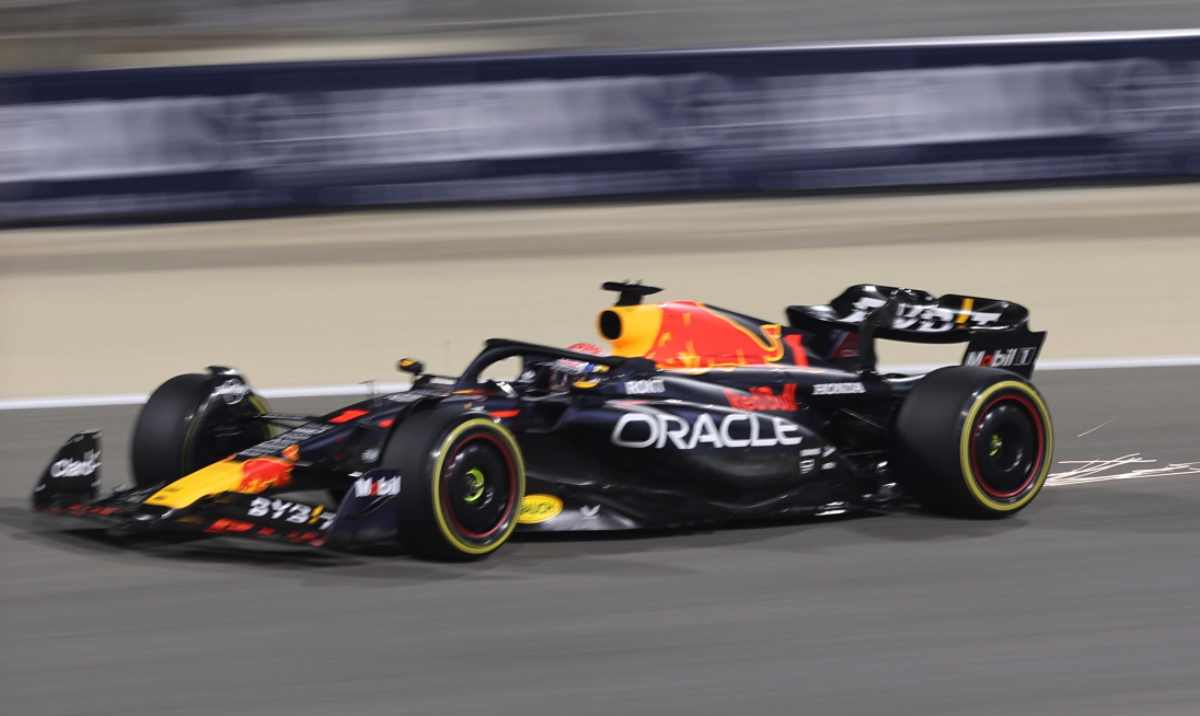 Red Bull in pista in Bahrain