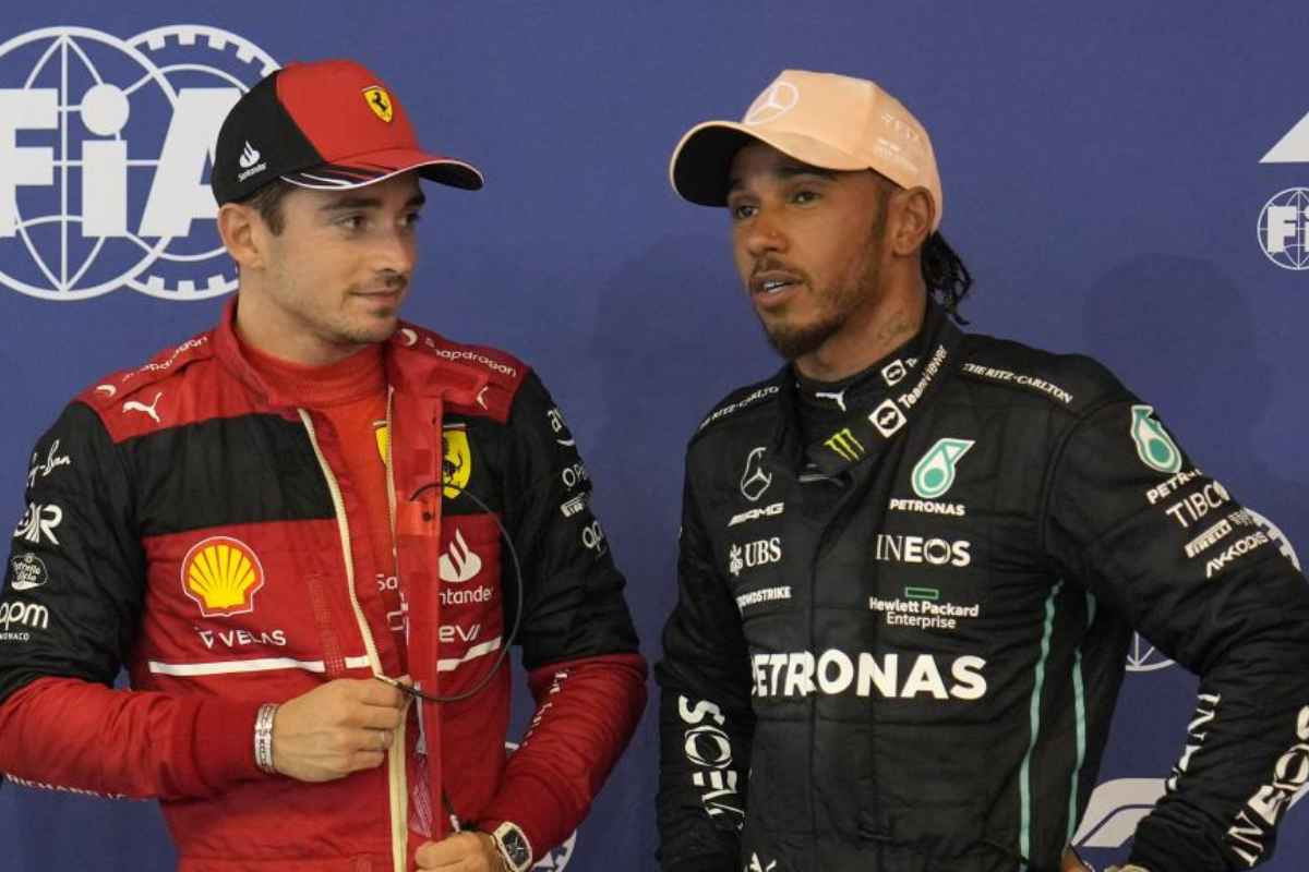 Charles Leclerc e Lewis Hamilton - Autoemotori.it 