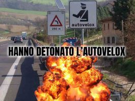 Autovelox detonato