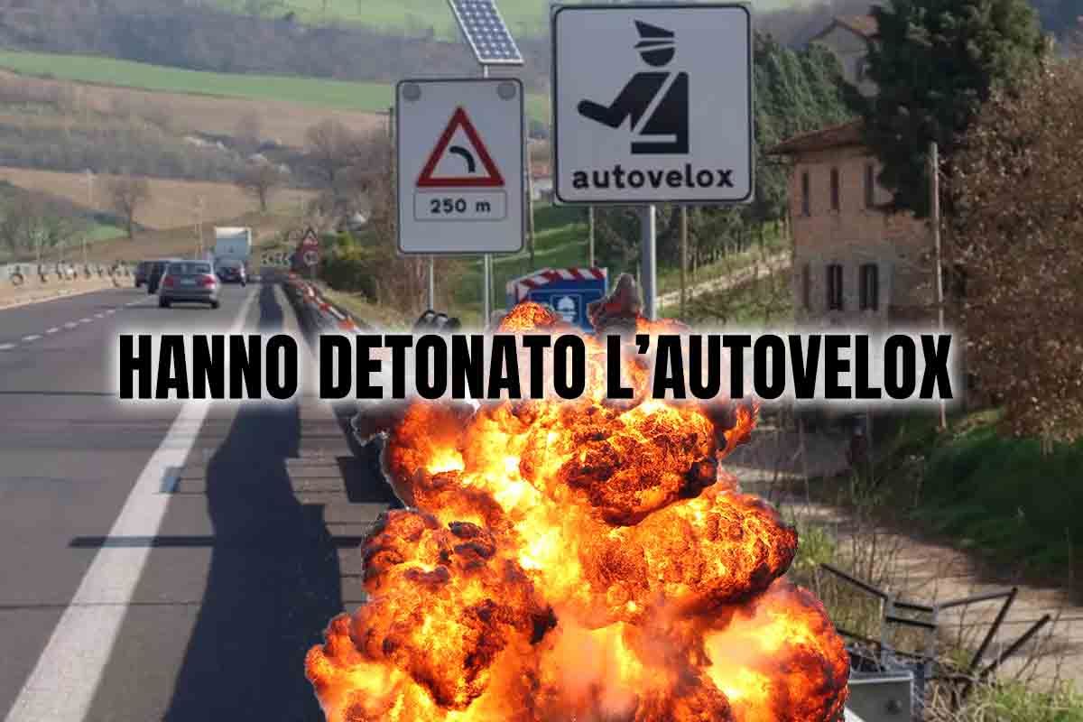 Autovelox detonato