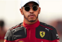 hamilton in ferrari