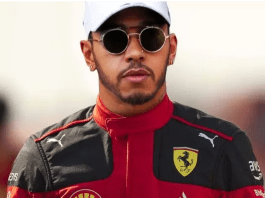 hamilton in ferrari